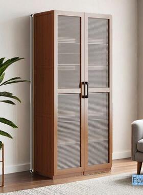 岚楚窄储柜书柜书物架简易收靠纳落地置墙物架子缝柜防尘客VMK厅