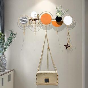 挂户门PLK玄关挂钩艺术墙入上收衣纳免打孔门挂衣服架子卧室房间