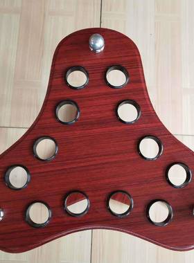 落地式台球杆2孔立三式角形球杆架台球杆架展示架1子球厅存09112