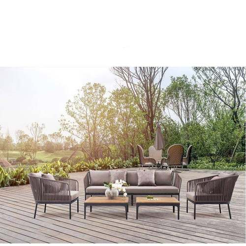 户合外沙庭院件露发台藤编沙发室外阳台休ZEQ闲藤椅防水沙发组三