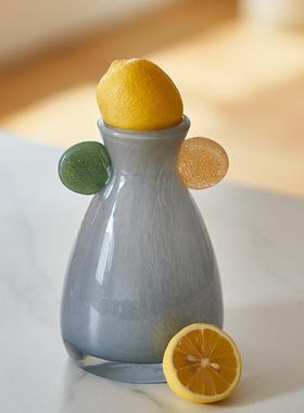 碧轩新手工双耳渐变中古风小口品柜花餐桌电视BX88-15-鲜瓶花台面