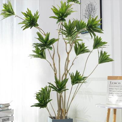 仿真植室内MR22142造客厅装绿百合竹大饰型仿真植物人树室内落地