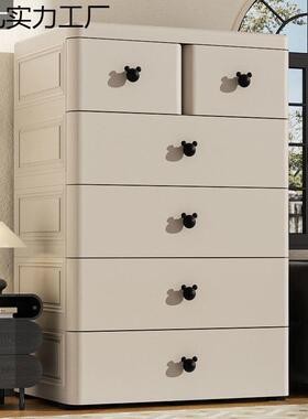 7YYI宽0简易宝衣柜抽式收纳柜屉床头五斗柜宝儿童衣柜加厚环保材