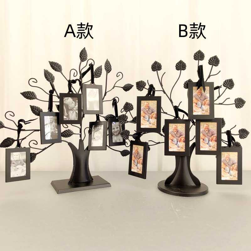 金属创意黑色树形相框挂件相框树形相框开枝散叶现代创意相框摆台