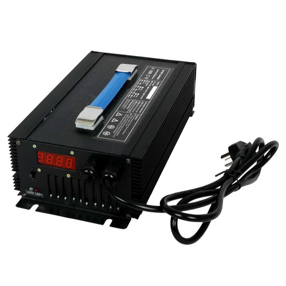 双风扇散热快全铝壳 60V25A 48V30A铁锂电池充电器