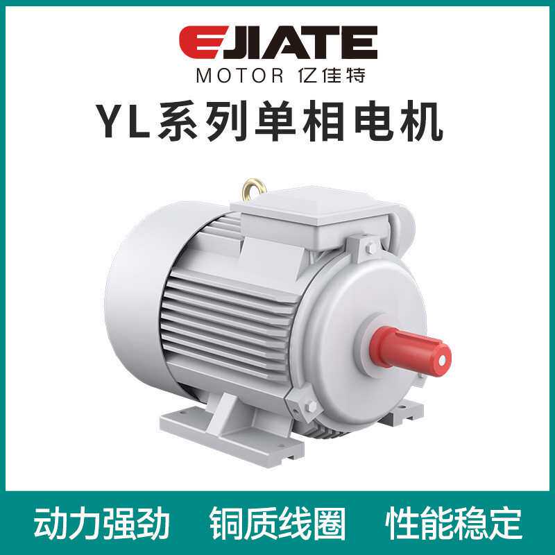 厂家直供0.55KW单相电机电容启动单相异步电机感应电机110V