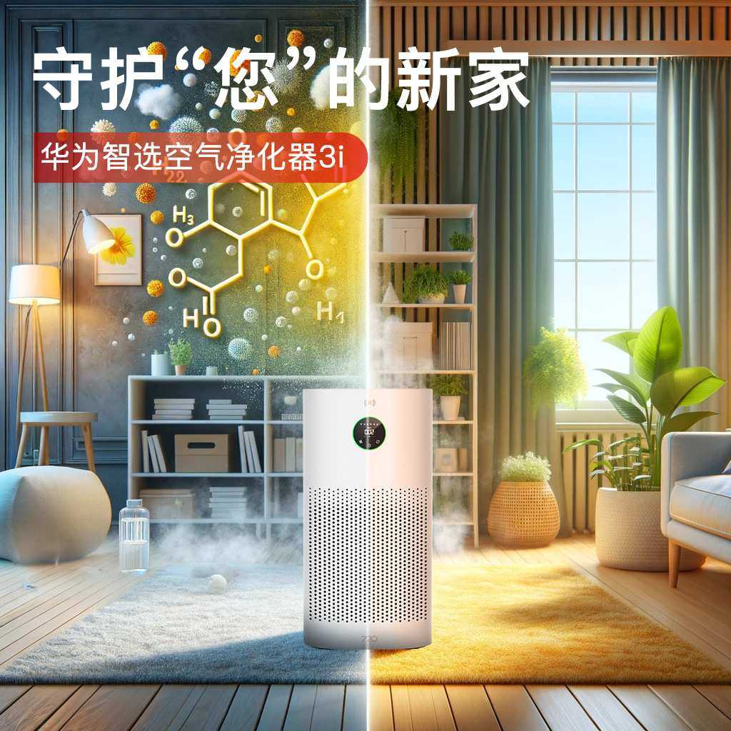 720空气净化器家用除甲醛烟味异味病毒除菌雾负离子霾办公室3i