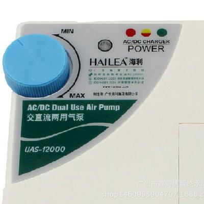 海利UAS-12000交直流两用充电式冲氧气泵8W两孔可调气量