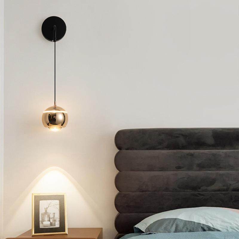 新款墙灯超亮简约楼梯聚光壁灯电视背景墙灯触摸卧室床头客厅壁灯