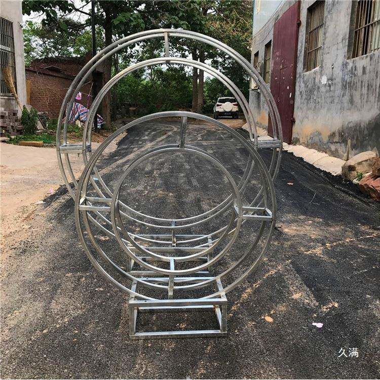 圆拱形婚道具架子加99003218厚桁架花门门架子吊顶圆环桁架门背景