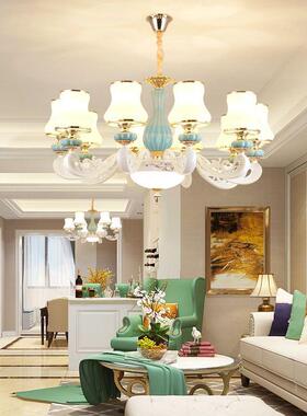 式吊灯客厅简灯2欧119025新款网红灯具卧室厅灯高档大气现代餐约