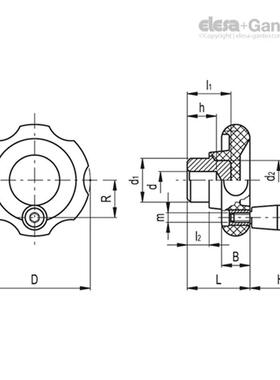 Eles莎aGante伊UQZ莉冈特VL.140I控制手r轮带旋转手柄