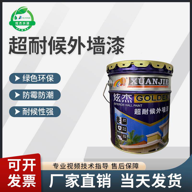 超耐候墙涂料乳漆炫杰室外905墙面漆户外建筑外翻胶修新补