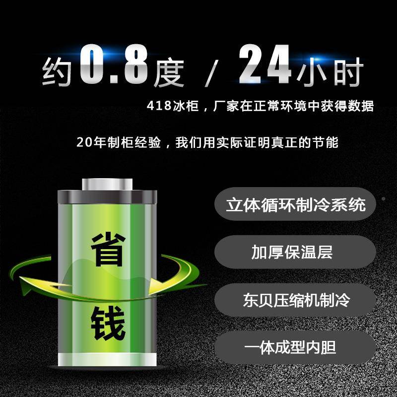凯特卧式柜商用大容展示柜量JME卧式冷藏冰冷冻保丽鲜柜冷柜两用