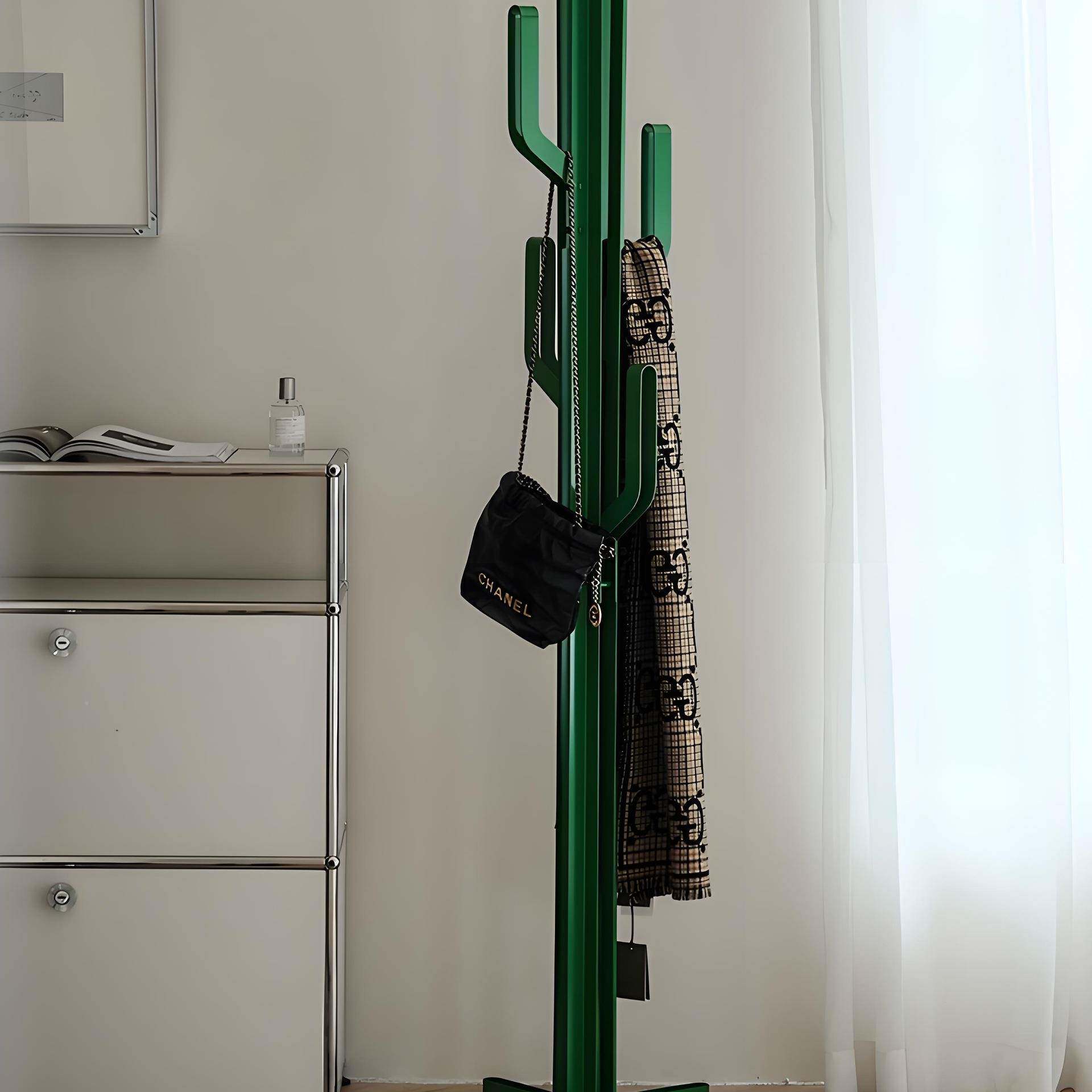 创意仙人师掌帽衣架OOA家衣用卧室挂衣架设计落地金属架