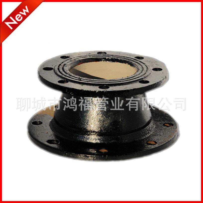 DN100*80球双盘大小铸铁双盘渐管墨头缩DN100-80铸铁同心异径管件