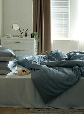 轻奢60兰精天丝EL被单件夏季家用莱赛尔冰套丝罩被单双人裸睡被支
