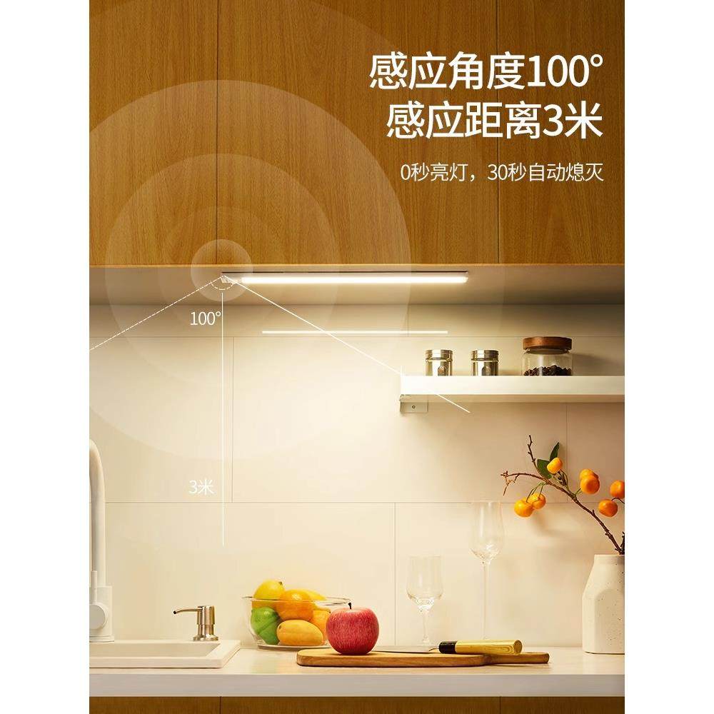 ?感应灯柜无线自粘0303CGD带免插电衣免开槽磁橱吸厨房切菜照明柜,家装灯饰光源,镜前灯/化妆补光灯,淘宝优惠券,粉丝福利购,淘宝优惠卷