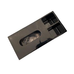 黑色仿理石纹纸巾盒茶几桌卫生间分格收纳家盒餐用简黑色大号约抽