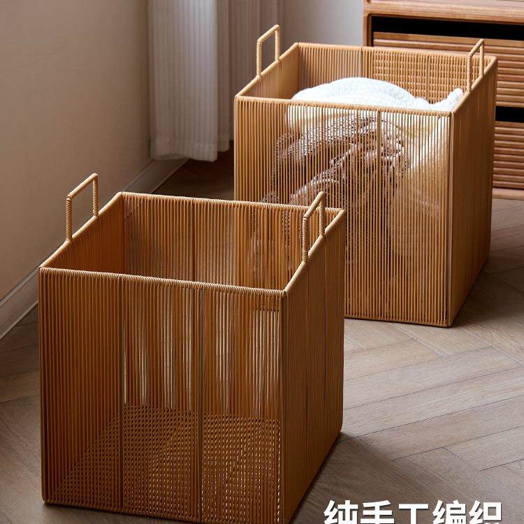 仿藤编衣篓高颜值卫生间装脏F9897HS5脏衣收纳筐家用脏衣洗篮衣服