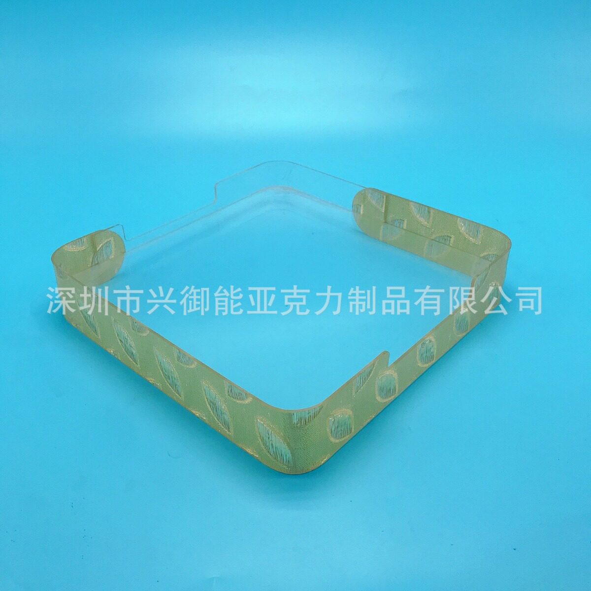 亚克力时尚环保精美托盘/亚克力餐盘生产厂家图片