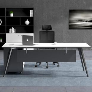 上公桌简约现代裁经理桌时尚黑白办公总桌办椅主管桌板ZGZ-602式