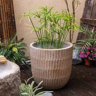 大型水喷泉鱼缸罐水循环造生财法古客景厅阳落地水JOO台缸E8