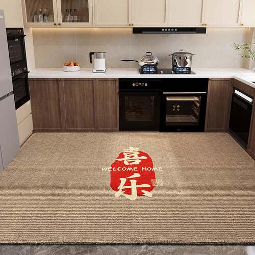 厨房洗地垫吸水家用长条脚垫地毯滑满铺垫耐SY091-1脏可擦免防防