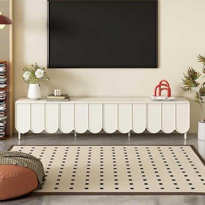 法6462式奶油风电视客柜简约现小户型厅地视柜轻代奢储物电柜茶几