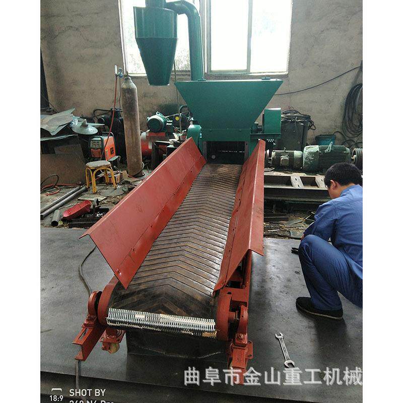 秋葵秆碎机尘分离式自动进料花机生秧除OYC粉碎大型高粱秸秆粉粉