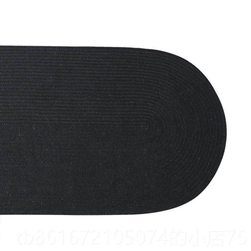 高档沙工编织棉地毯客厅茶几发北欧简约ins卧室床手圆边毯椭地垫,居家布艺,地毯,淘宝优惠券,粉丝福利购,淘宝优惠卷