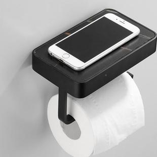 卫生YJX-6341间纸巾盒架浴室孔理石手机置物免打厕纸盒挂壁式卷纸