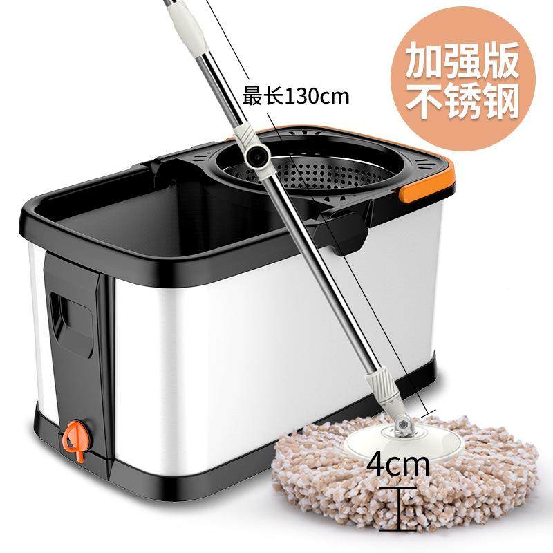 双驱动手洗拖桶加厚无品牌/把带轮省力免把省水不锈钢金属篮旋转