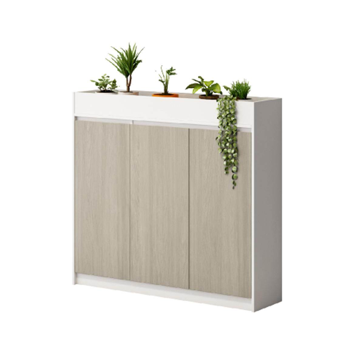 文办公花槽柜室花槽件柜矮柜办公室断柜花草边隔柜资料木质侧储物