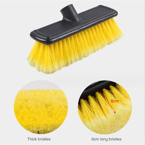 1密0寸凹面头可替换英通水洗车刷头通用刷接口浓668软毛洗车刷