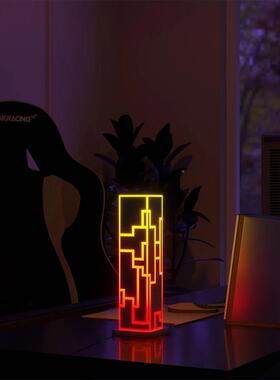 新款RGB彩色建立KDL21092方装体卧室书房饰led筑长亚克力黑色方体