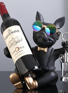 酒柜装红家酒架摆件电镀559陶饰瓷可爱熊客厅居电视柜摆设品轻奢