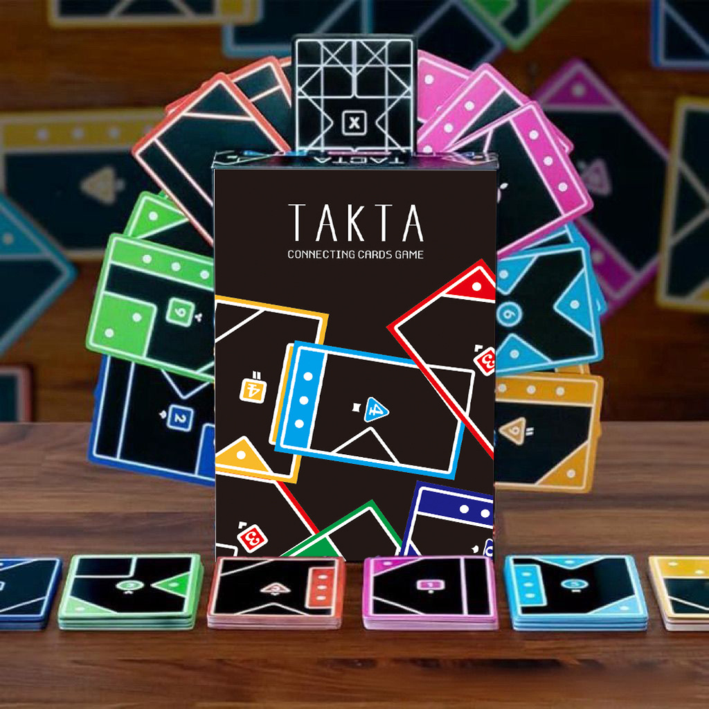 塔克塔纸牌游戏战略形状匹配派对