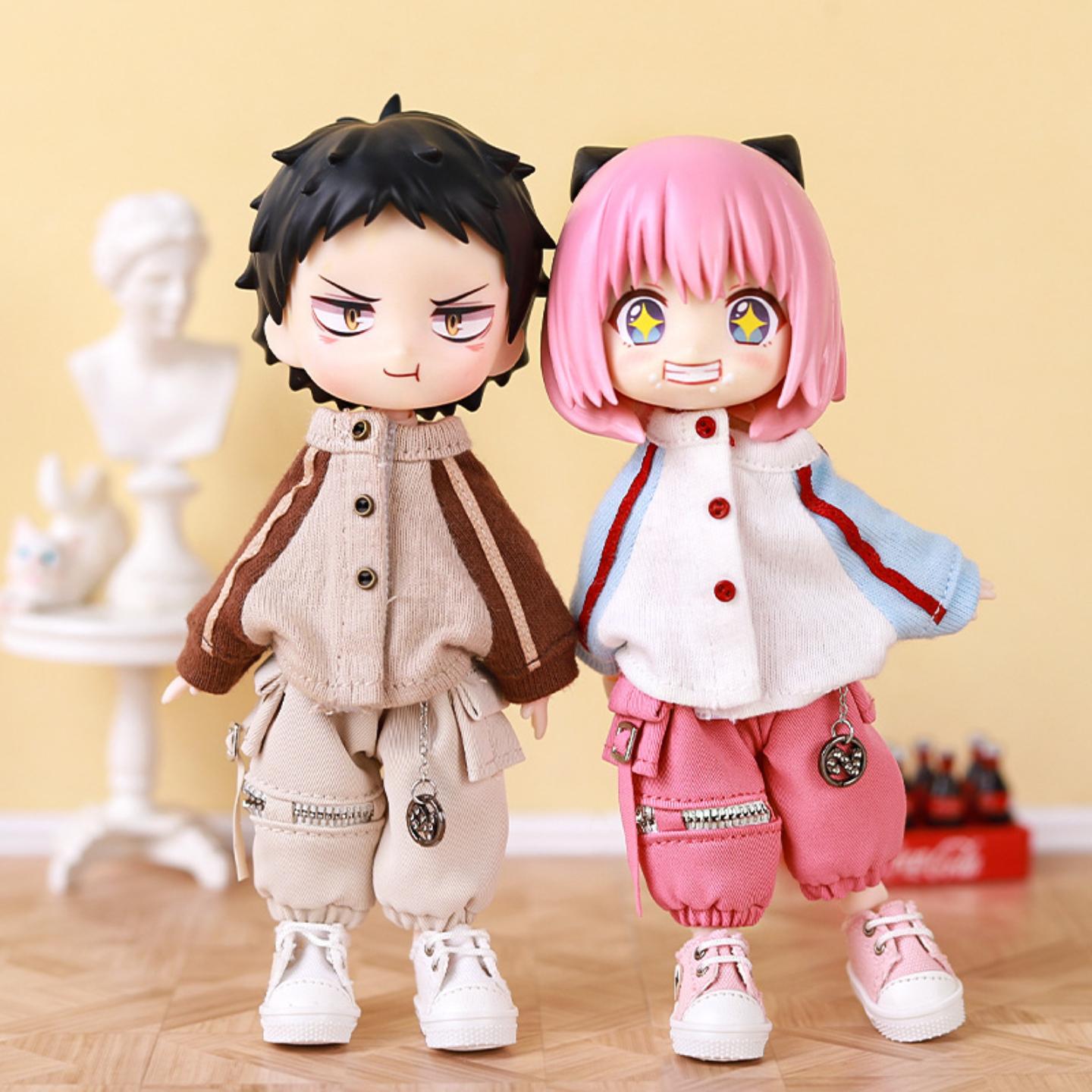 娃衣链条工装裤长裤分素体可穿