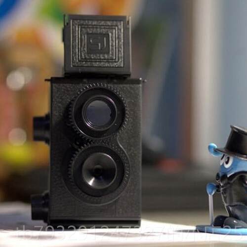 高档一个创意 怀摄影爱好旧者礼物胶卷组典效果 DIY装经复古双反