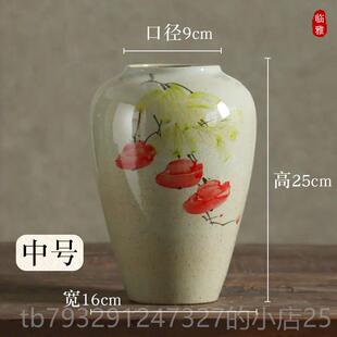 高档花屏水培器景德镇宋代美学花花摆皿件新中式客厅插花绿植盆瓶