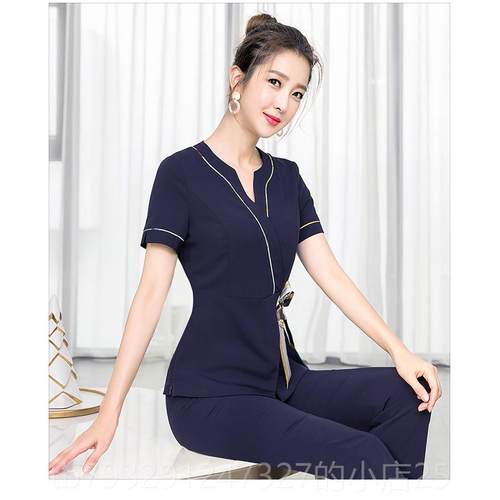 高档美容师女工作服养生5馆气质端时高尚美容院202新款足疗足浴技