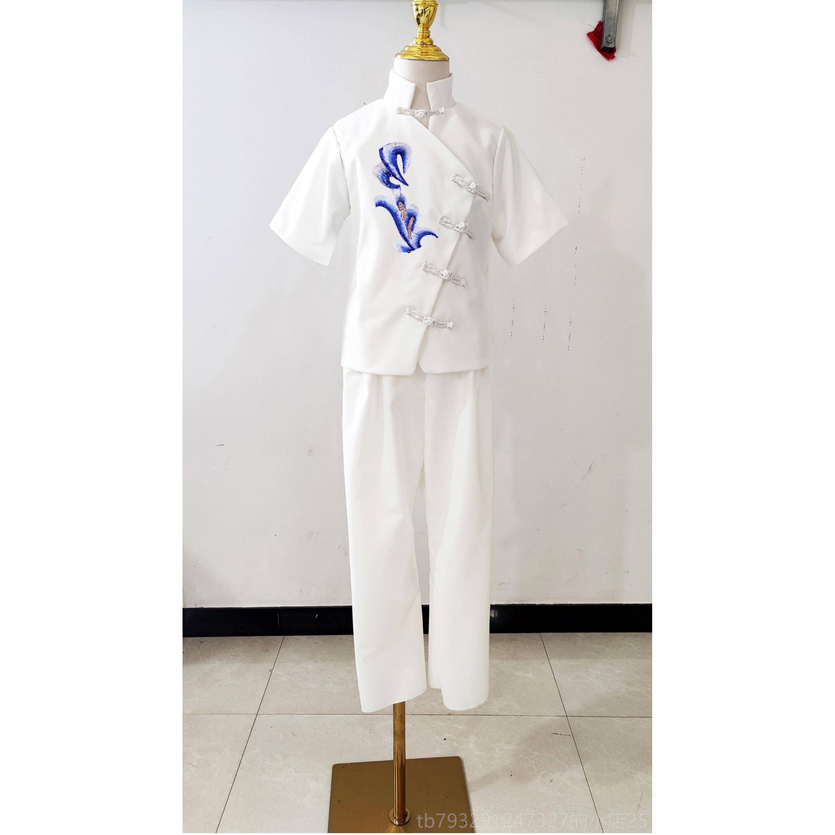 高档儿童合唱演出服女高端中蓬一国风古筝表演蓬裙礼服六朗诵童公