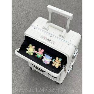 高档款前开盖多新功商务耐用行李拉链万向箱轮拉能杆箱女男旅行箱