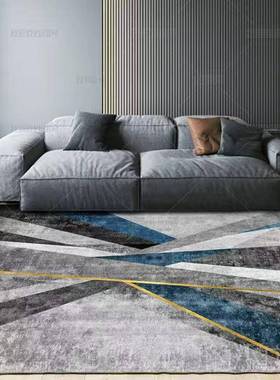 高档现代简约客厅地毯i茶几毯高级灰色n风北欧轻奢沙发卧s家室用