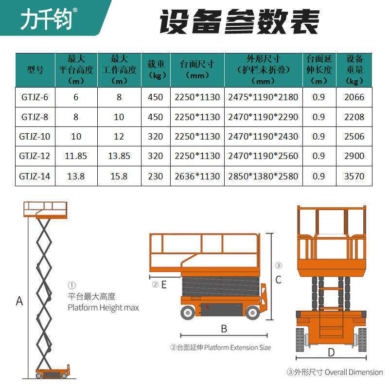 自行走移动剪叉升降机电动液压升降台高空作业车施工高空作业设备