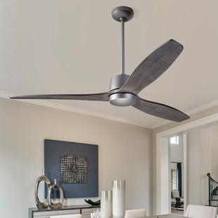 北欧风扇灯厂家餐厅吊扇灯客厅家用一体吊扇实木扇叶带灯吊扇