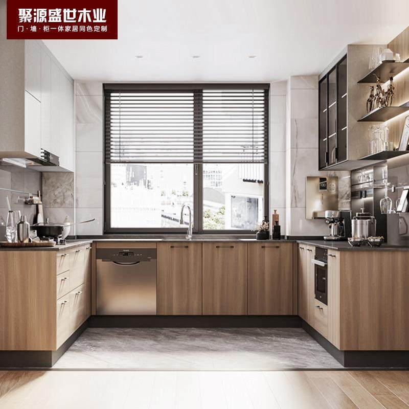 整体橱柜原木风简约厨房橱柜装修石英石台面灶台碗柜一体拉篮厨,模玩/动漫/周边/娃圈三坑/桌游,模型制作工具/辅料耗材,淘宝优惠券,粉丝福利购,淘宝优惠卷