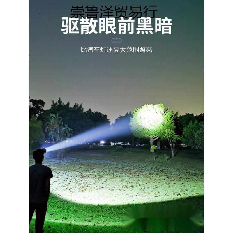 跨境头灯长续航大功率P50感应强光户外应急矿灯头戴式充电夜钓灯