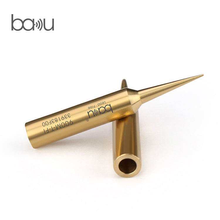 巴酷BA-900M-T-FI铜烙铁头尖头烙铁嘴通用精密电子焊接咀马蹄型